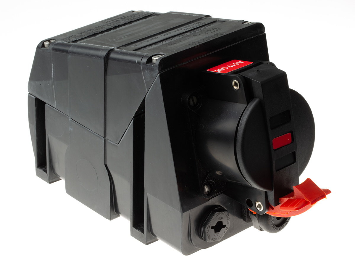 Emerson Appleton IP66 Red Industrial Power Connector, Surface Mount, 3P+N+PE, Rated At 16A
