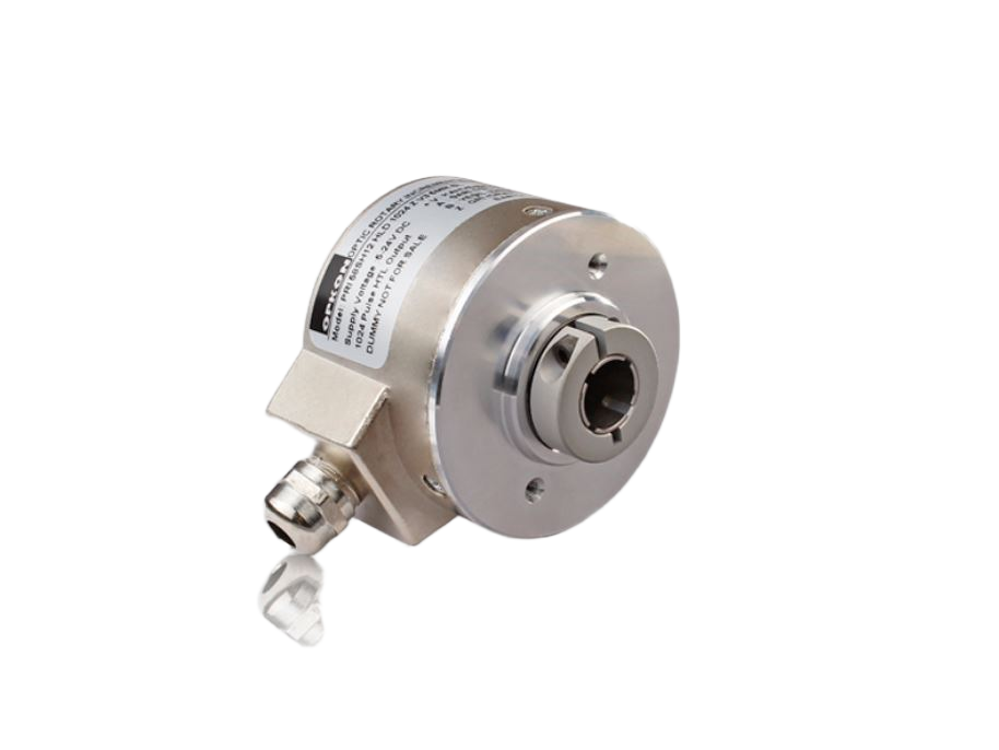 OPKON 24V dc, 5 V dc 1024 ppr Pulse Incremental Encoder with a 8 mm Solid Shaft Shaft, Clamping Flange Mount, Radial