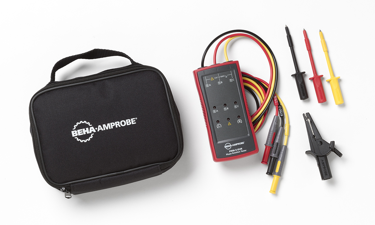 prm-5-eur Beha-Amprobe PRM-5-EUR Phase Rotation Tester 16 Hz, 400 Hz Max, 700V Max Non-Contact, CEE, RSCAL
