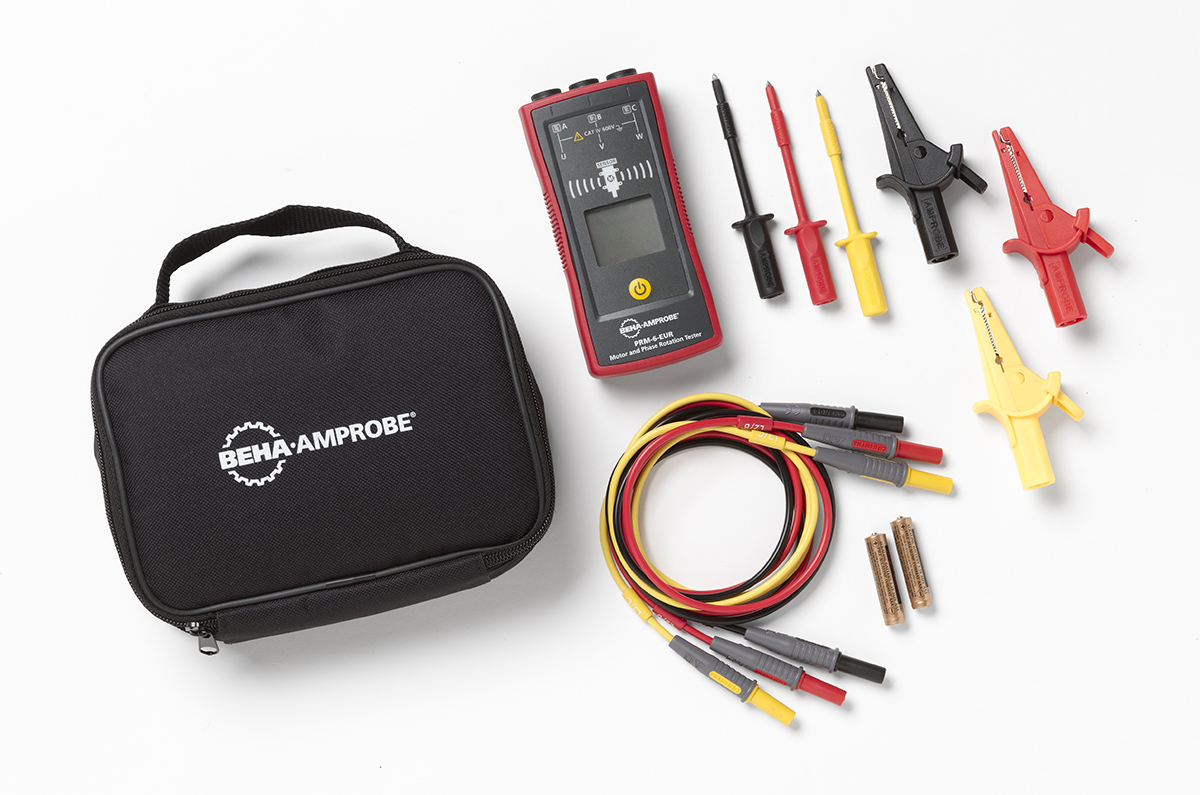 prm-6-eur Beha-Amprobe PRM-6-EUR Phase Rotation Tester 16 Hz, 400 Hz Max, 700V Max Non-Contact, CEE, RSCAL