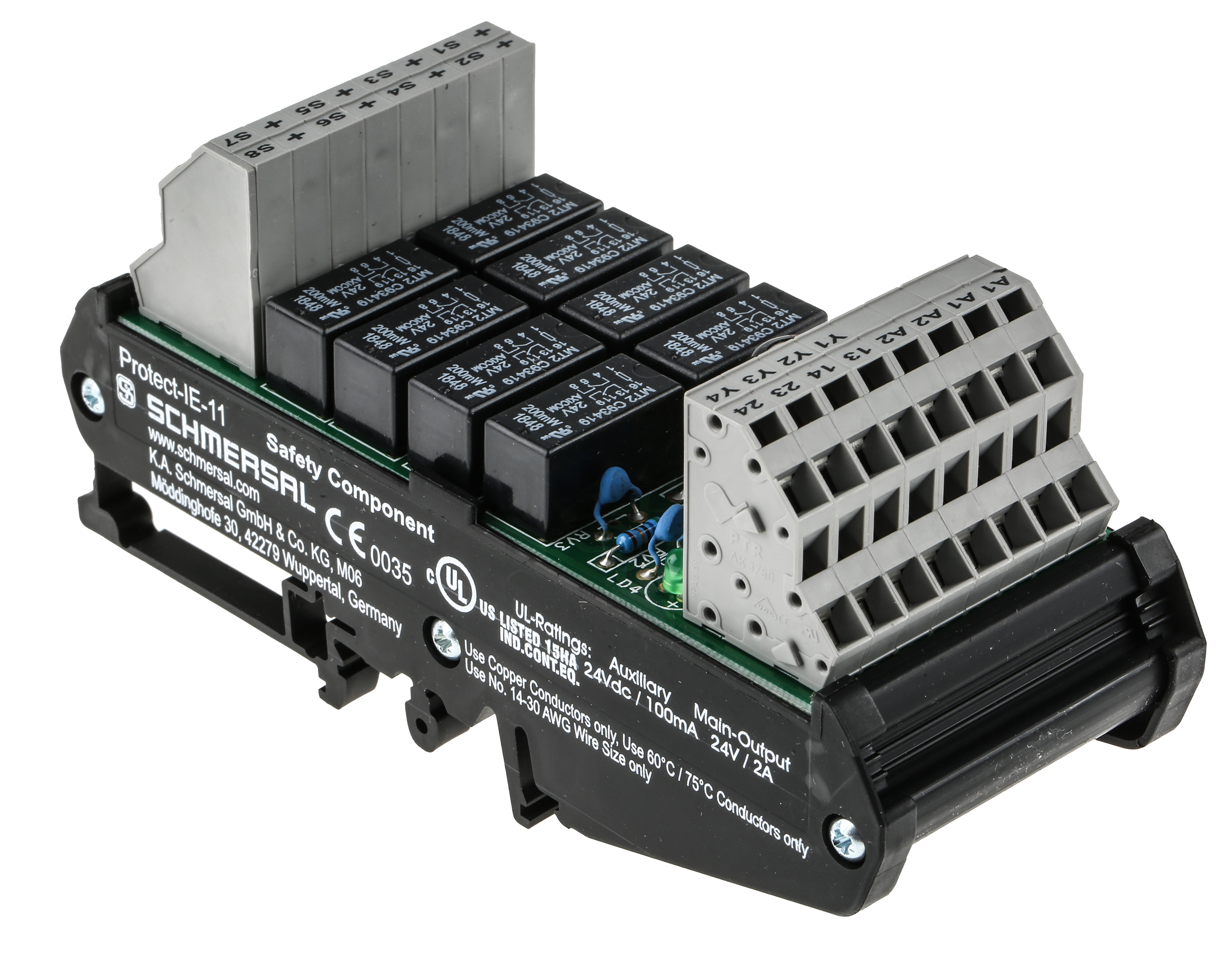 Schmersal PROTECT-IE Series Output Module, 6 Outputs, 24V dc, 2 NC
