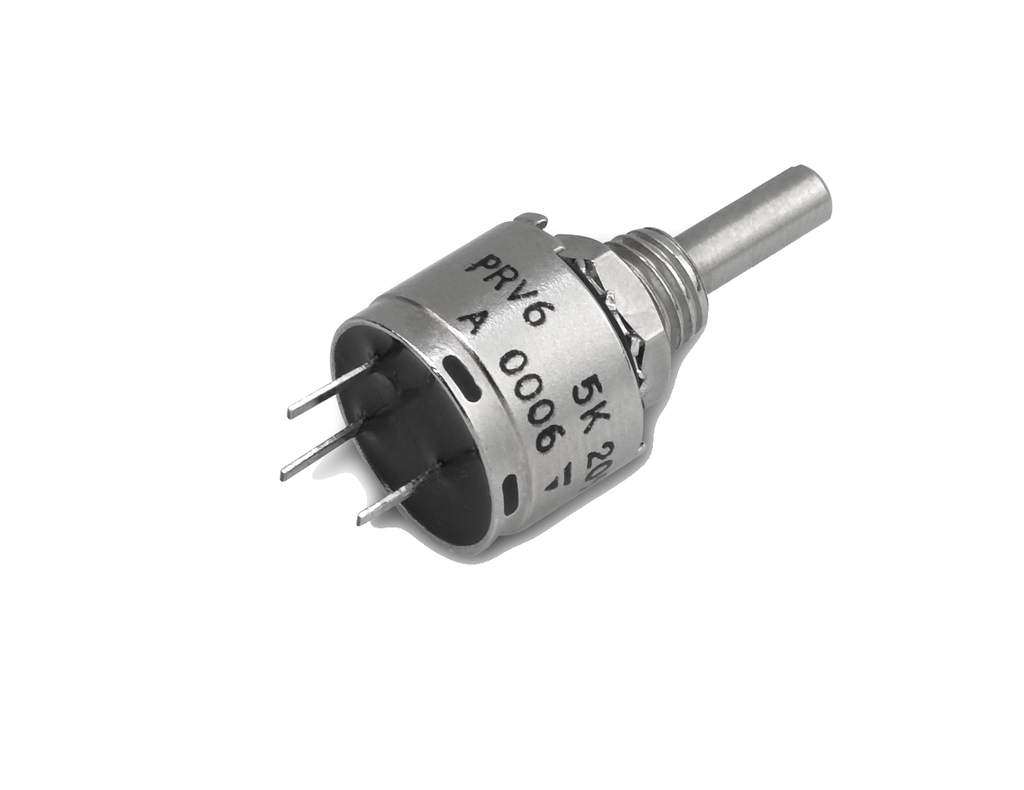 Vishay PRV6 5 kΩ Rotary Potentiometer 1-Turns 1-Gang Panel Mount, PRV6SAAAJXB25502MA