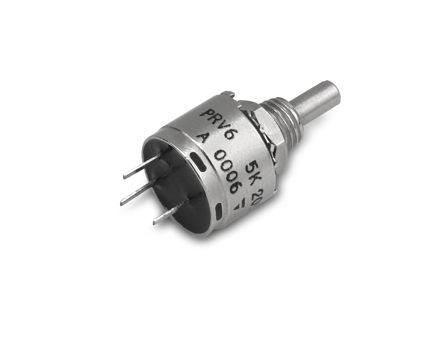 Vishay PRV6 100 Ω Rotary Potentiometer 1-Turns 1-Gang Panel Mount, PRV6SAABBYB25101MA