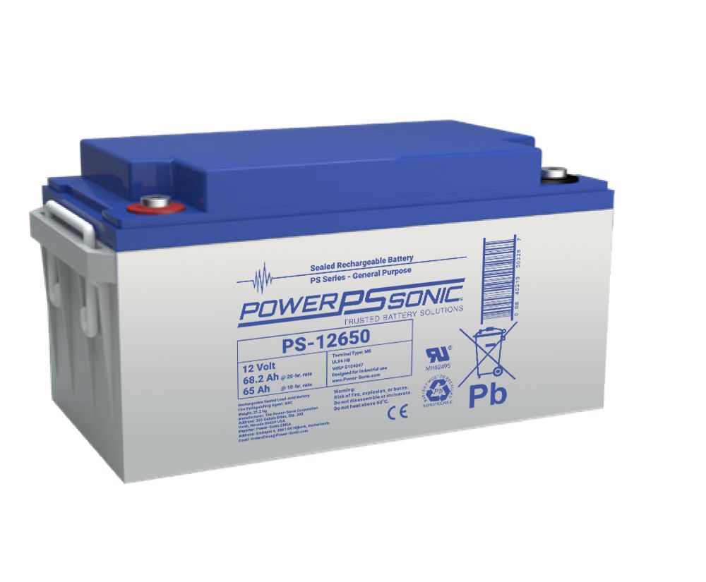 Power Sonic 12 V Sealed Lead Acid Battery, 68.2 Ah, 167mm x 178 mm x 348 mm