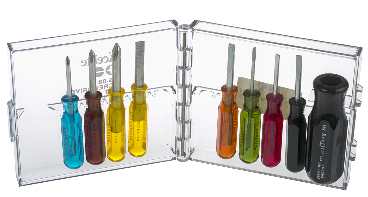 Weller Xcelite Phillips, Slotted Mini Screwdriver Set, 9-Piece