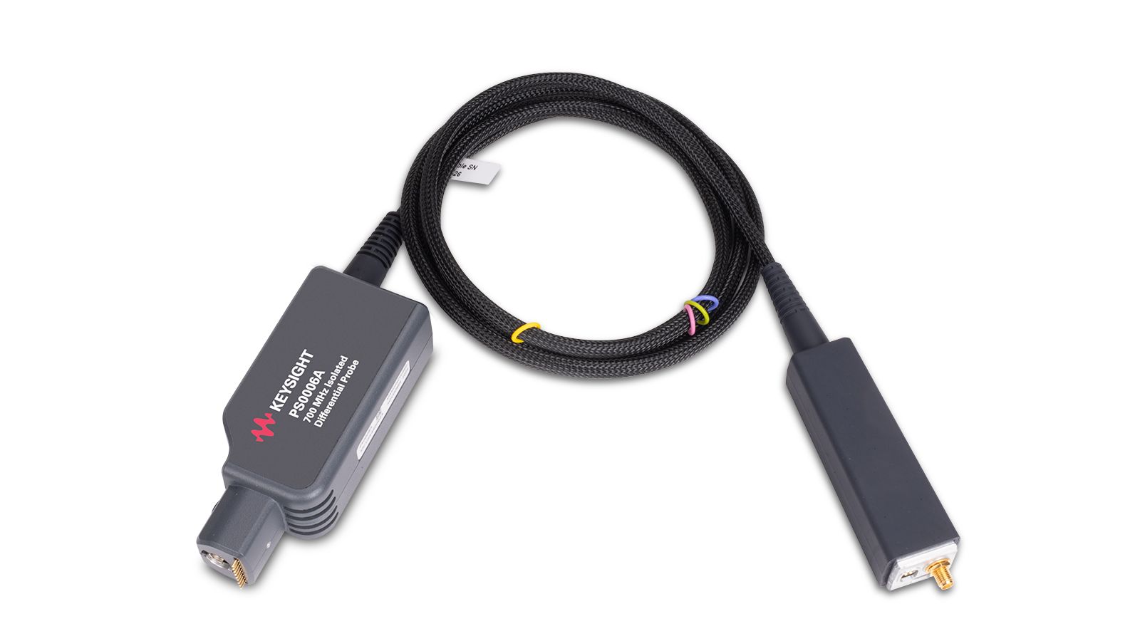 Keysight Technologies PS00 Series PS0006A Oscilloscope Probe, Differential Type, 700 MHz, 0.025 in Square Pin, 0.1 in
