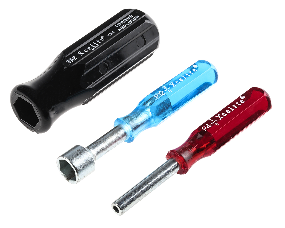 ps120 Weller Xcelite Hexagon Nut Driver Set, 125 mm Blade, 3.5in Overall