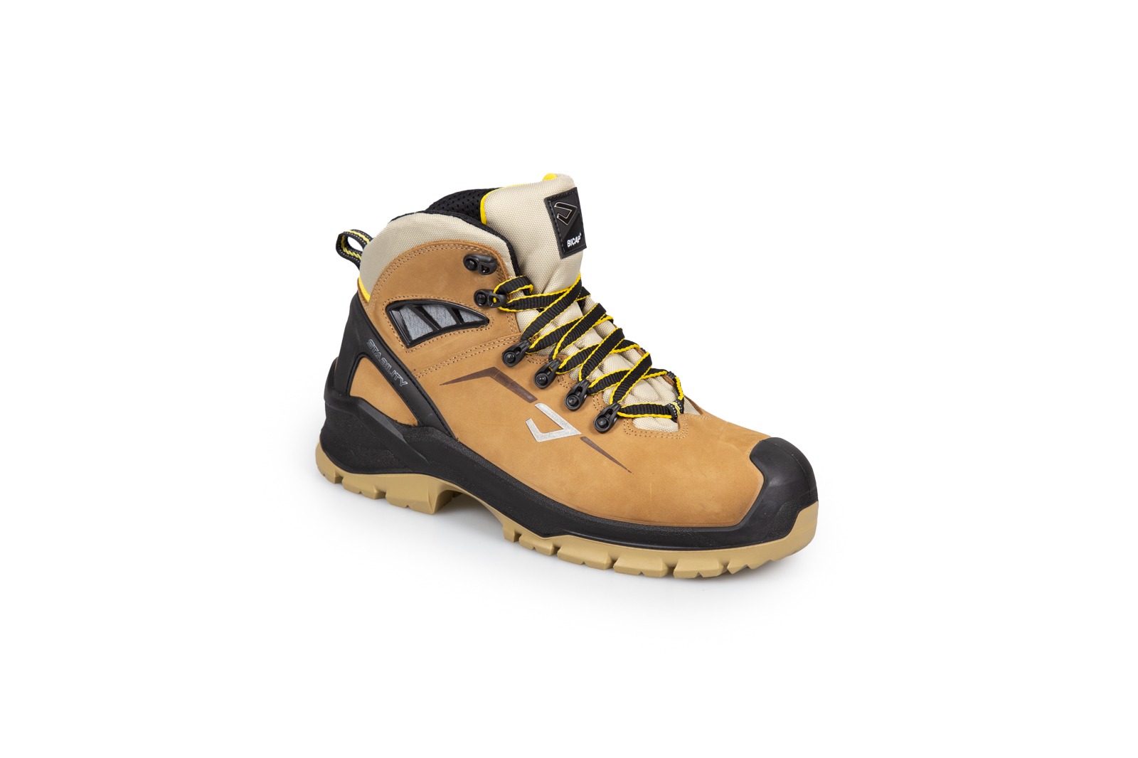 Bicap Leopard Unisex Brown Composite Safety Shoes, UK 7.5, EU 41