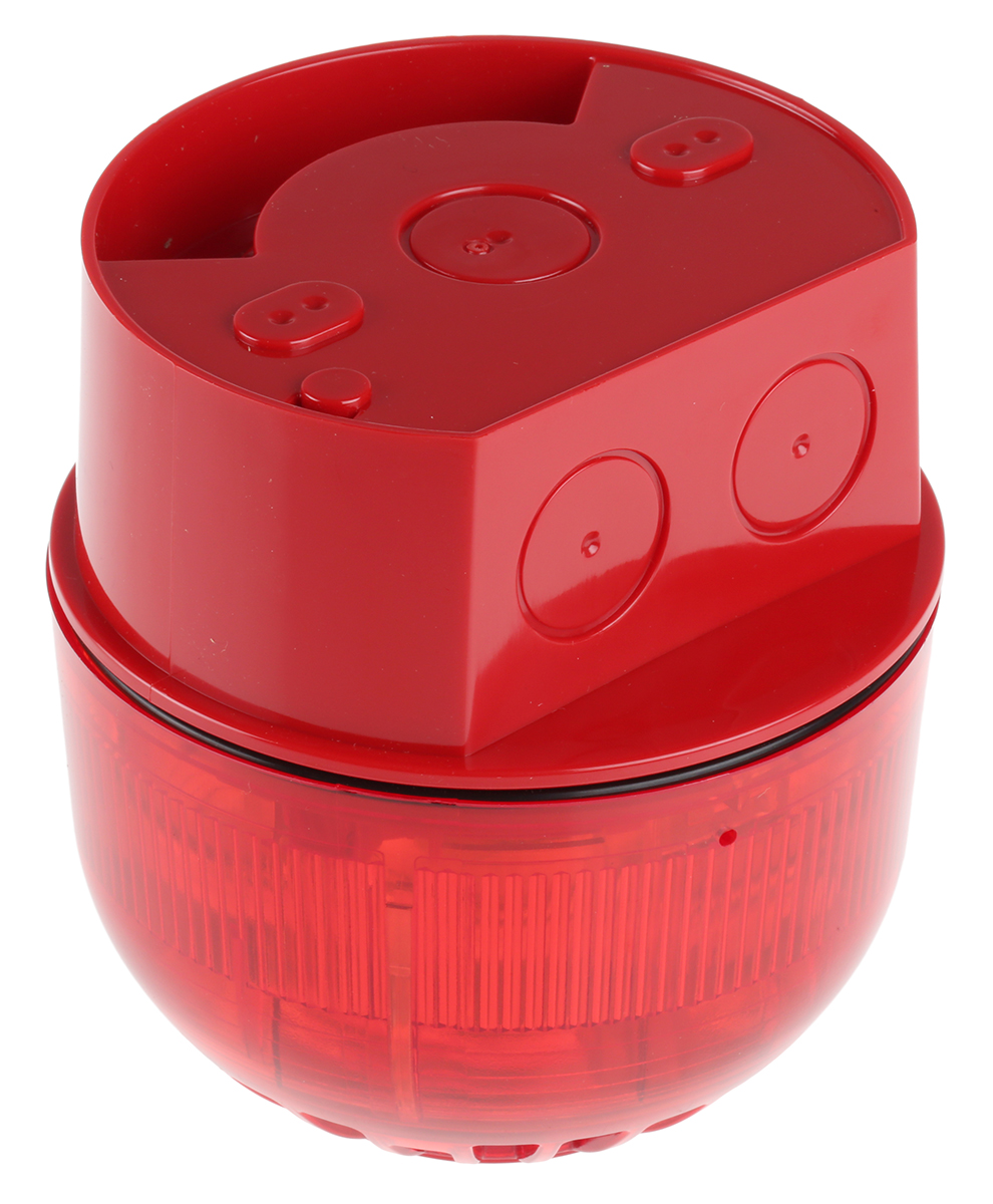 psc-0013 Klaxon Sonos Series Red Sounder-Beacon Combination, IP67, IP66, IP21, IP65 60V dc Wall 106 dB @ 1m