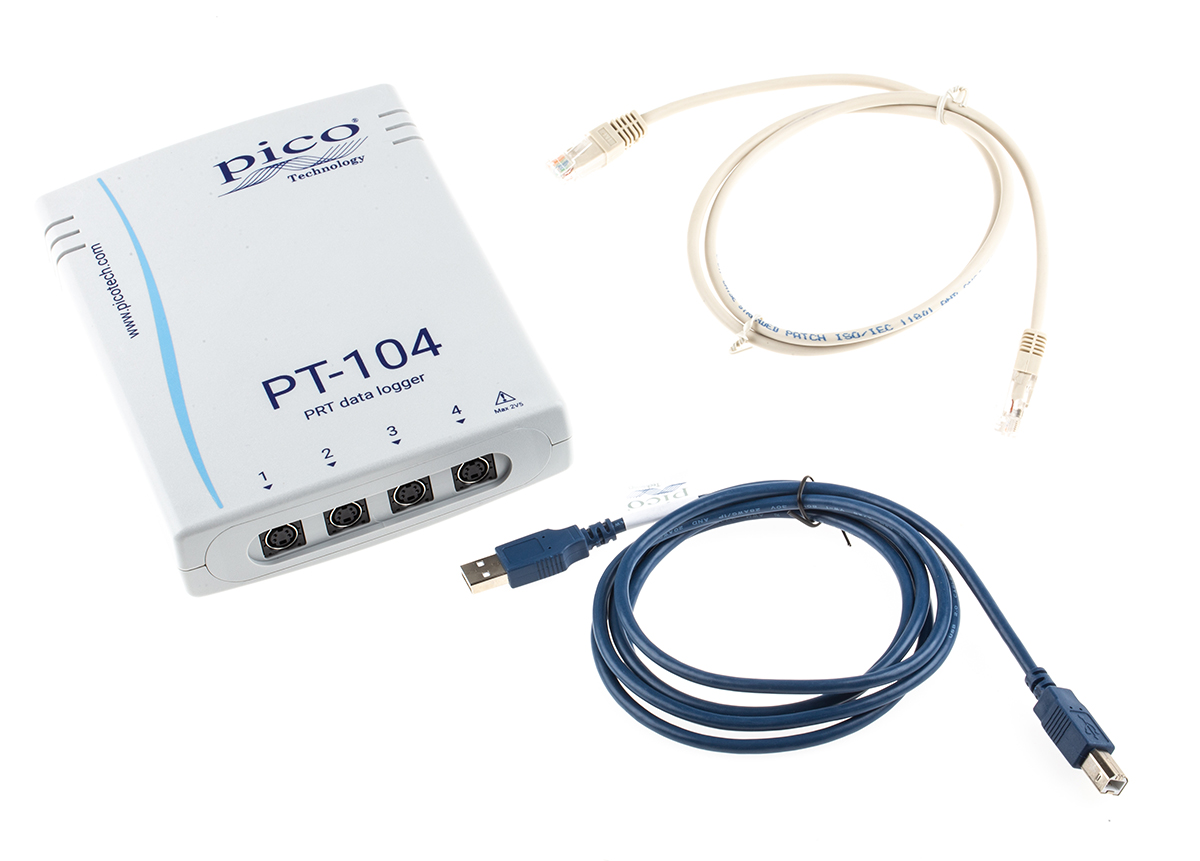 pt-104 Pico Technology PT-104 Multi Purpose Data Logger, Ethernet, USB, 4 Channel