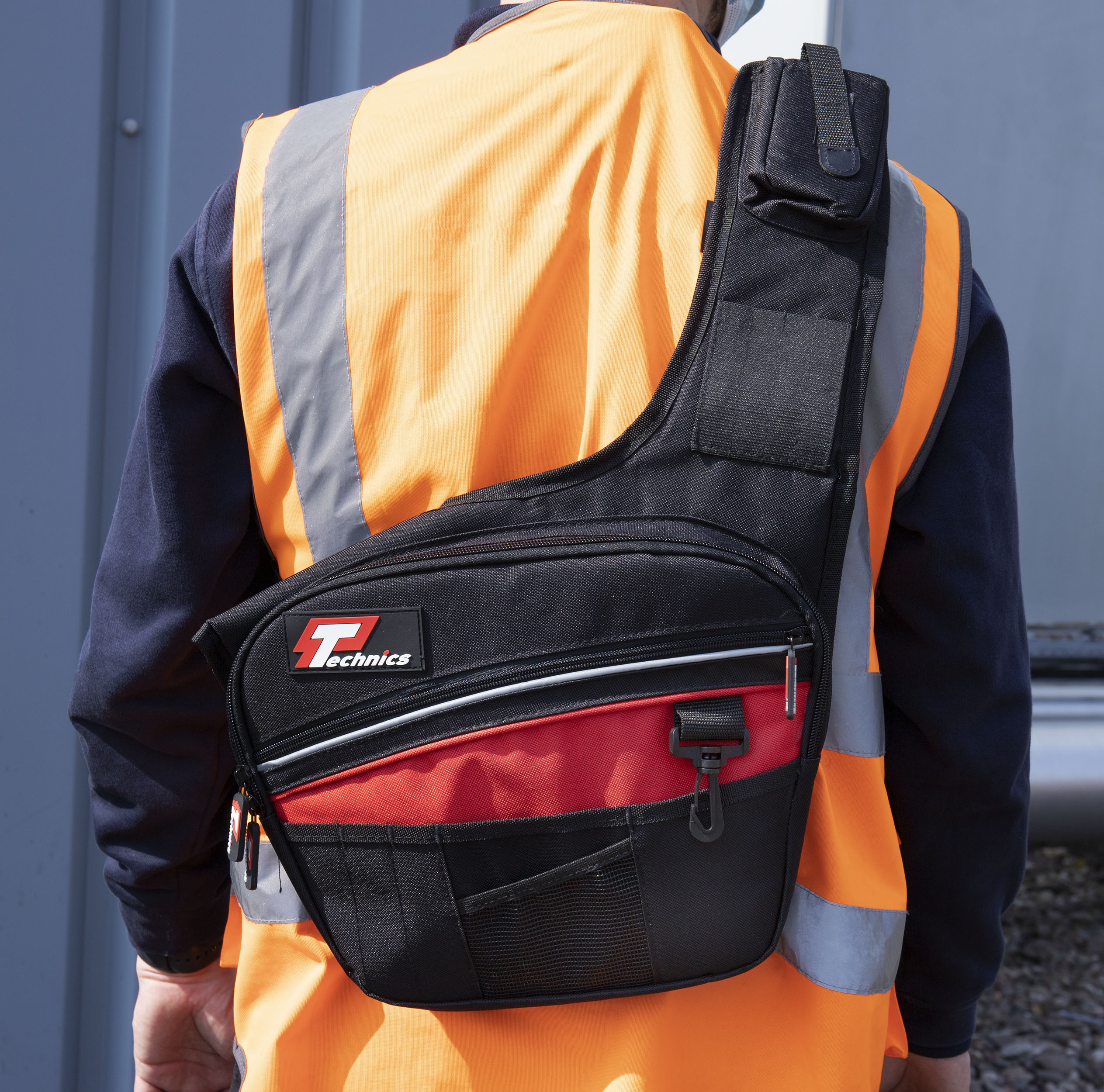 pt143 Technics Polyester Satchel with Shoulder Strap 350 mm x 50mm x 310 mm