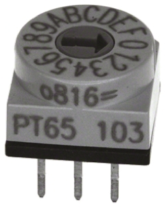 Hartmann Rotary Flush Rotary Coded DIP Switch Through Hole