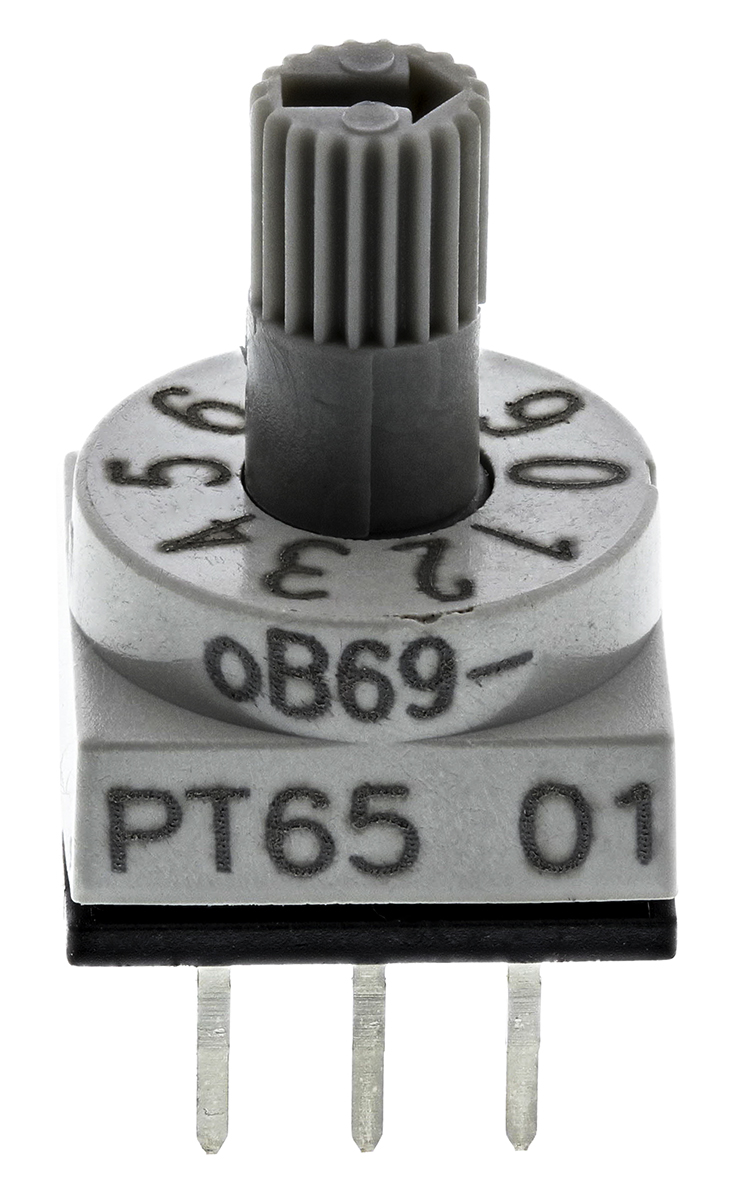 Hartmann Spindle Rotary Coded DIP Switch Through Hole Solder
