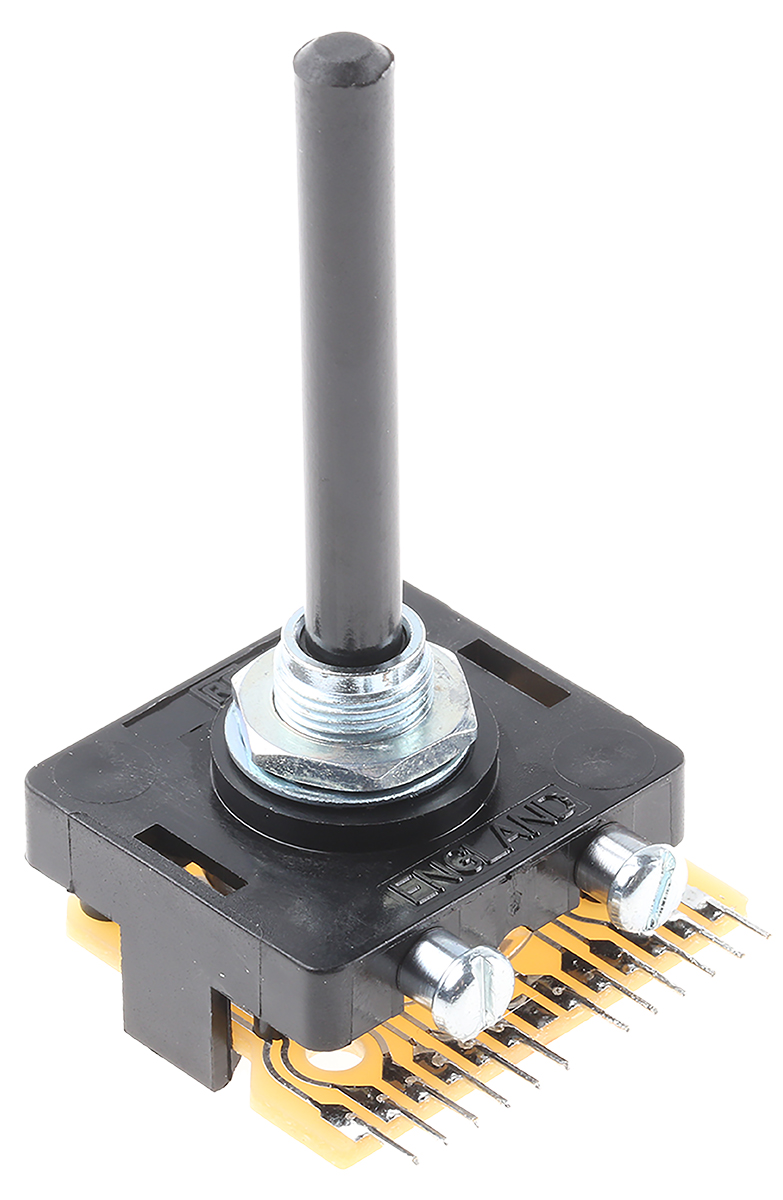 Lorlin PT, 5 Position SPST Rotary Switch, 500mA, Solder