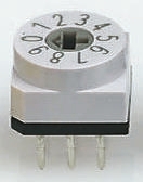 Hartmann Rotary Flush Rotary Coded DIP Switch Through Hole Solder