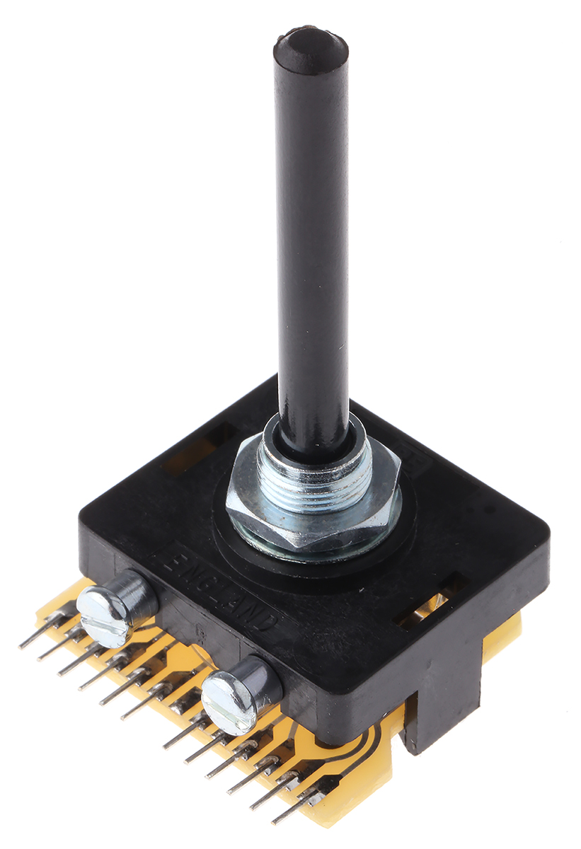 Lorlin PT, 3 Position 3PST Rotary Switch, 500mA, Solder