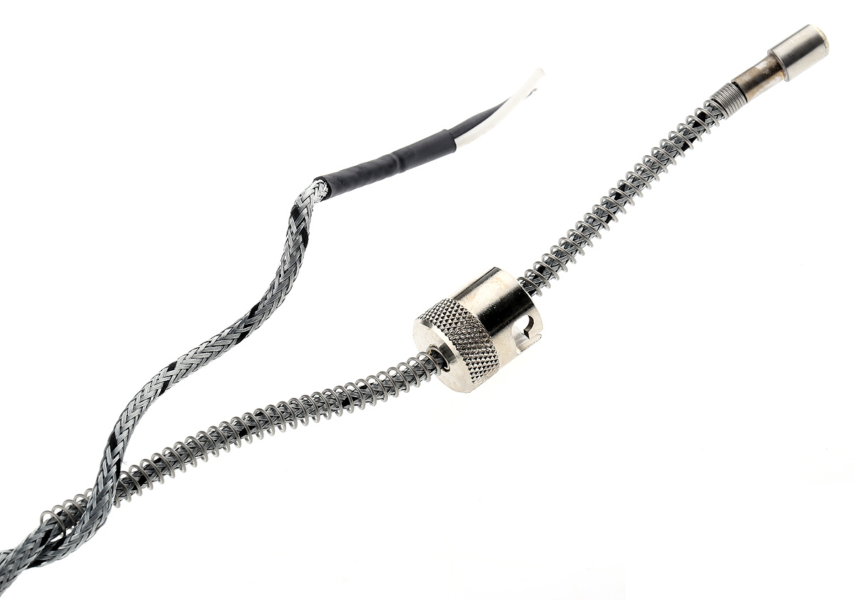 Correge PTC 8 Type Type J Thermocouple 2 m Length, 8 mm Diameter, 0 °C → 400 °C Max