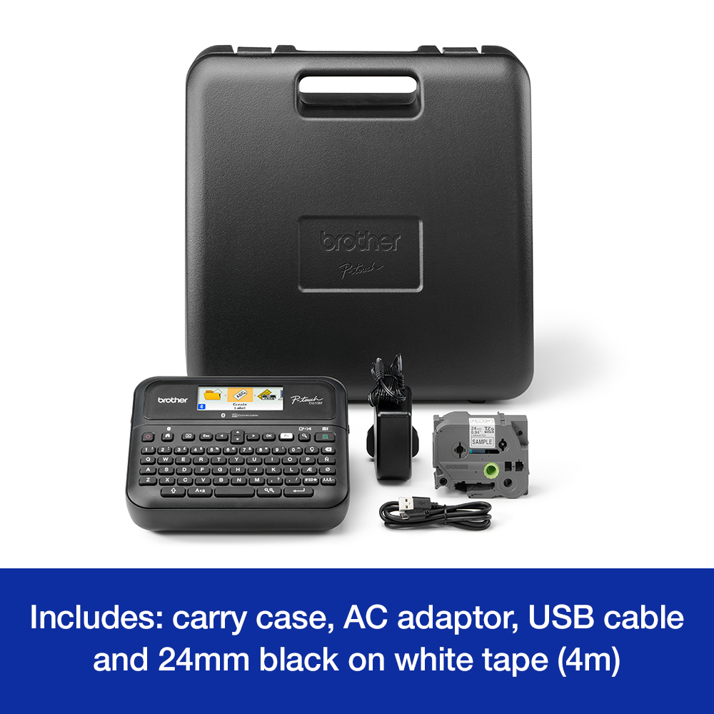 ptd610btvp Brother PTD610BTVP Label Printer, 24 mm Max Label Width