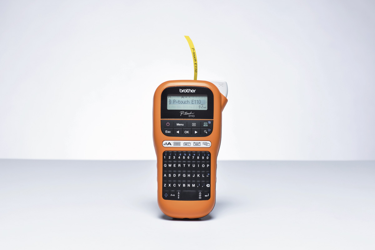 pte110u1 Brother PT-E110 Handheld Label Printer, 12 mm Max Label Width