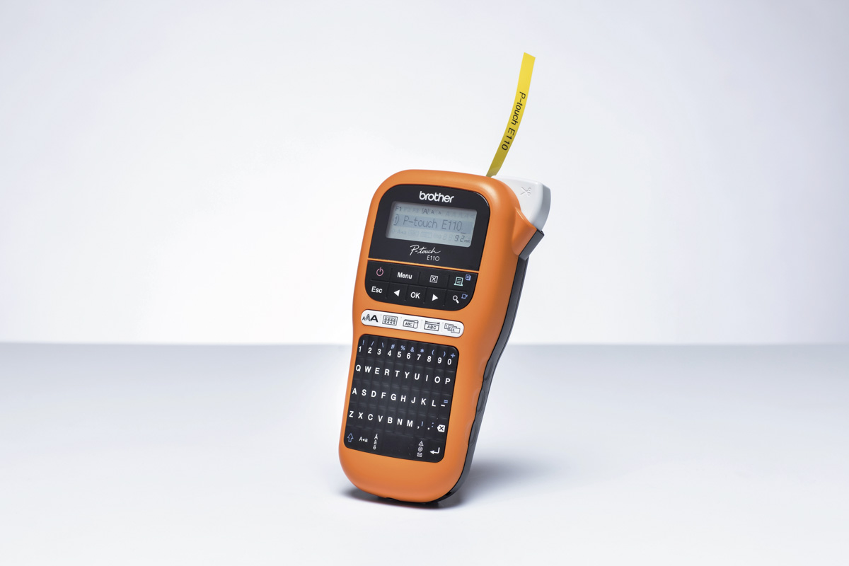 pte110u1 Brother PT-E110 Handheld Label Printer, 12 mm Max Label Width