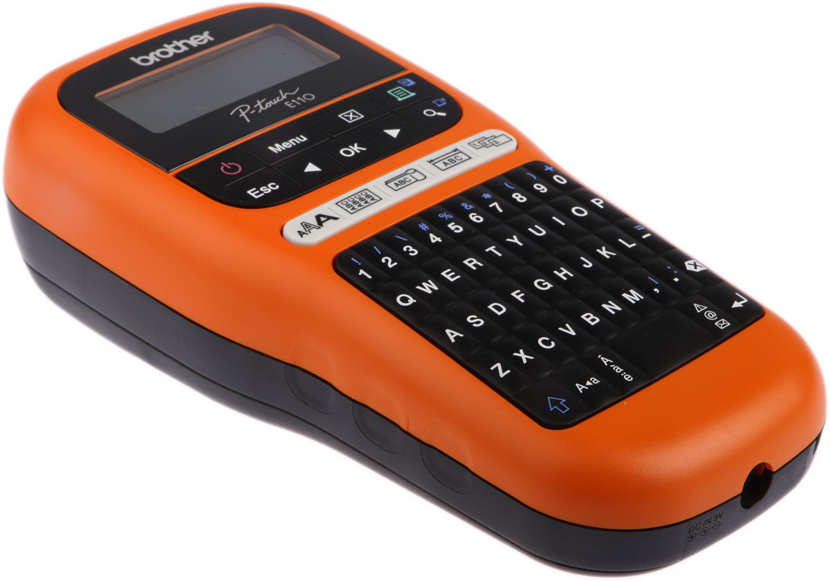 pte110vpzu1 Brother PT-E110VP Handheld Label Printer, 12.5 mm Max Label Width