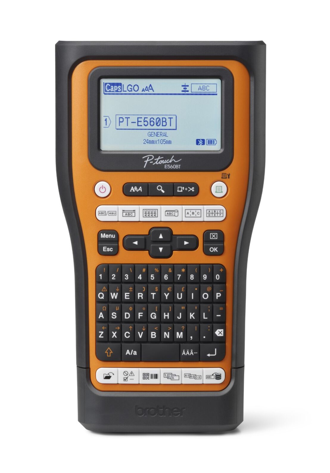 Brother PTE560BTVPQL1 Handheld Label Printer, 24 mm Max Label Width