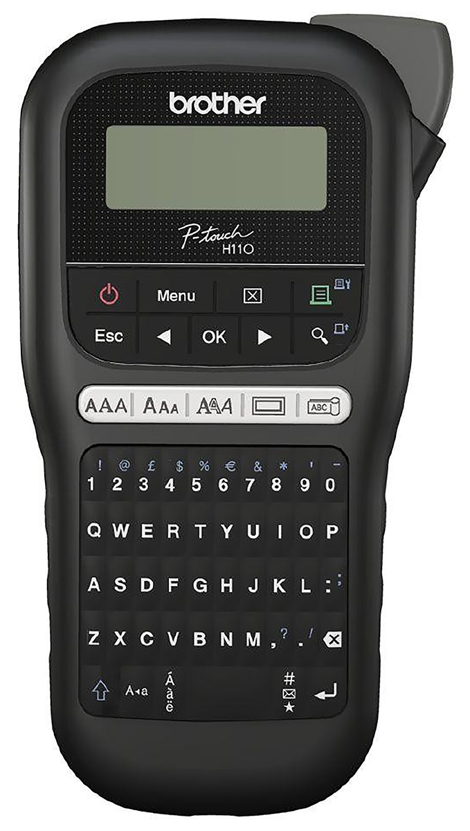 pth110ta1 Brother PT-H110 Handheld Label Printer, 12 mm Max Label Width