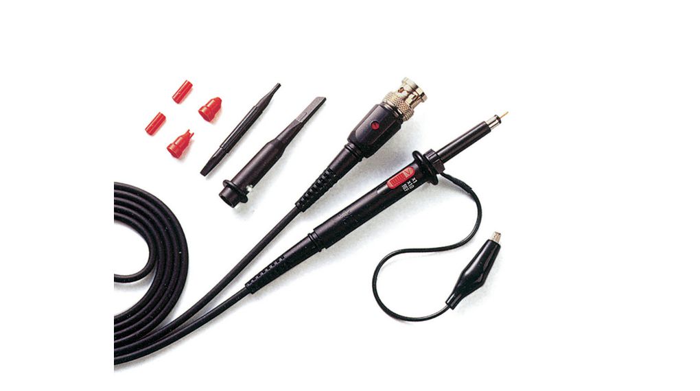 PeakTech PTK Series PTK-60 Oscilloscope Probe, Passive High Impedance Oscilloscope Probe, Voltage Type, 60 MHz, 10.1 dB,