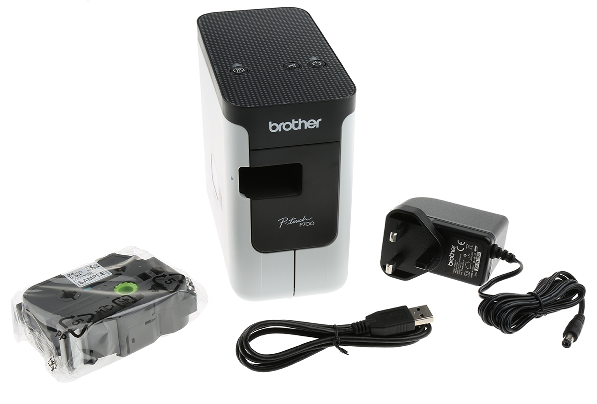 ptp700 Brother PT-P700 Label Printer, 24 mm Max Label Width, Type G - British 3-Pin
