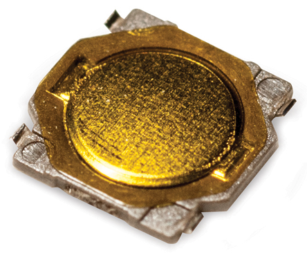C & K IP40 Gold Tactile Switch Button, SPST 50 mA 12 V dc, Surface