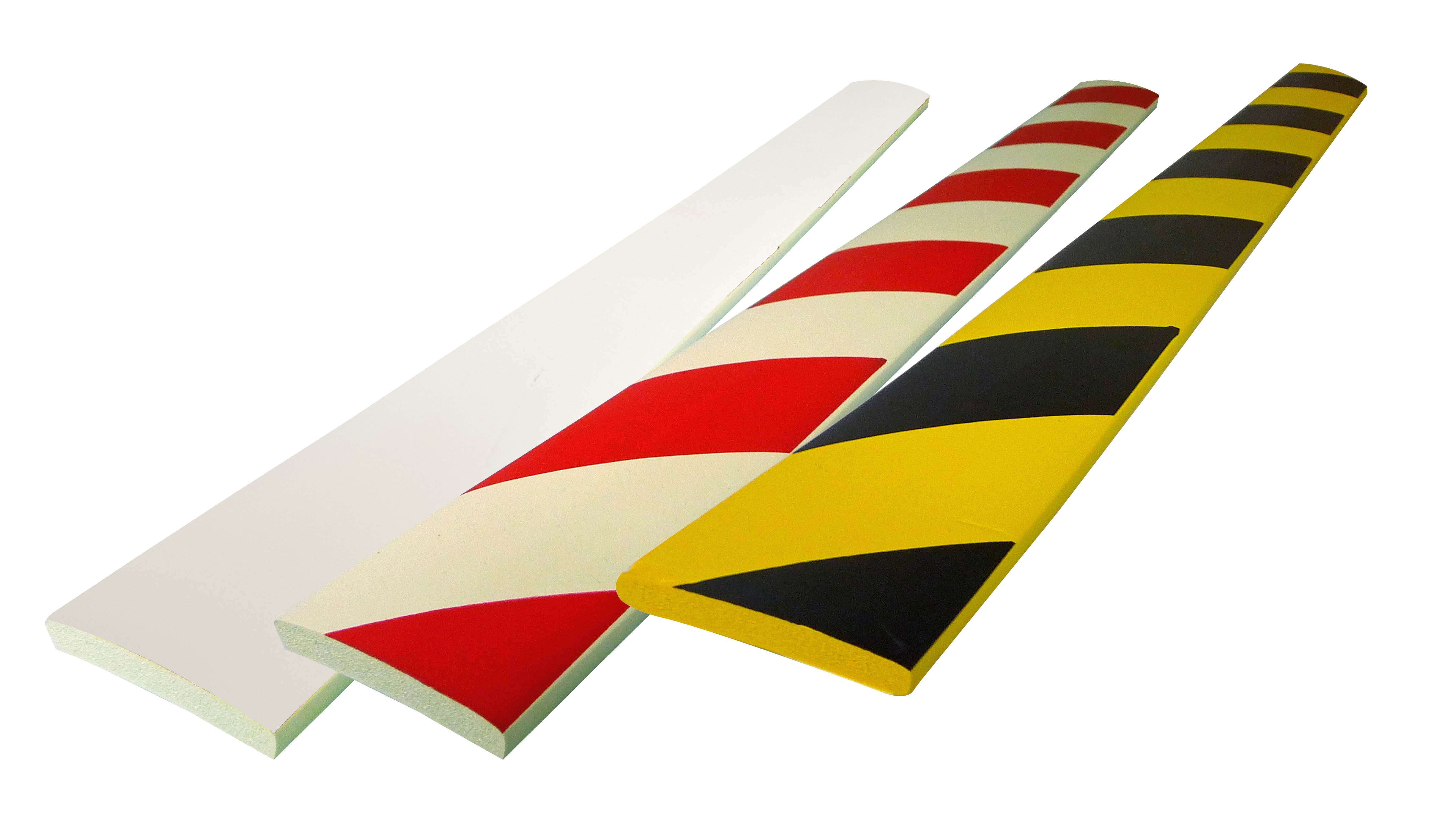 pu5020rb Viso Red, White Wall Protector 750 mm x 200 mm 60 mm
