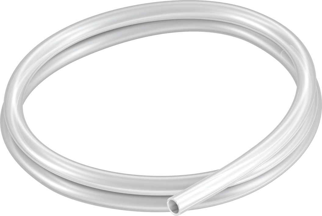 Festo Natural Thermoplastic Elastomer Round Plastic Tube x 10 mm OD x 7 mm ID x 3 mm