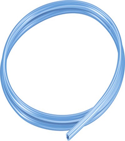 Festo Translucent Blue Thermoplastic Elastomer Round Plastic Tube x 6 mm OD x 4 mm ID