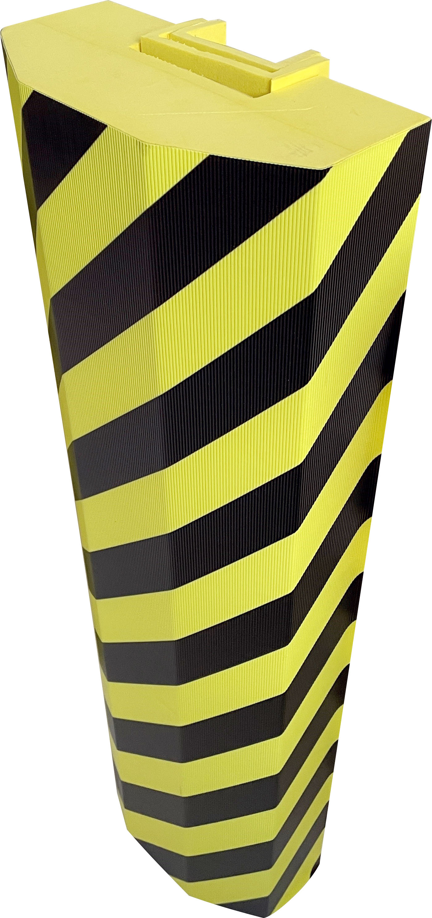 Viso Yellow, Black Post Protector 300 mm x 100 mm 150 mm