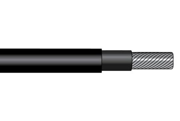 Alpha Wire Solar Cable 8 AWG CSA, 90 °C, -40 °C 1000 ft Black