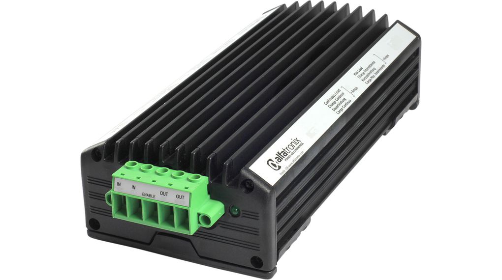 Alfatronix PV DC/DC Converter, 12V dc/, 24V dc Input 60 A, 24V dc Input, Snap-On, 80 °C Max Temp -25 °C Min Temp