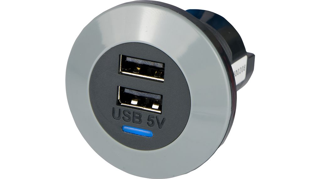 Alfatronix Dual USB Car Charger USB Type A 24V dc 5 V dc, 3 A