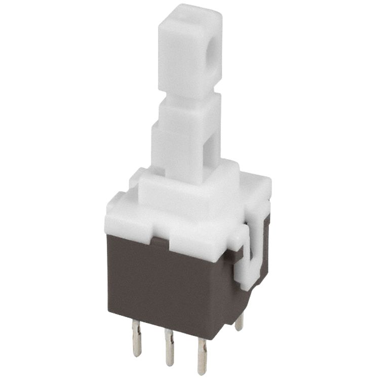 C & K PVA2 Series Key Switch, Push-Push, Through Hole, DPDT