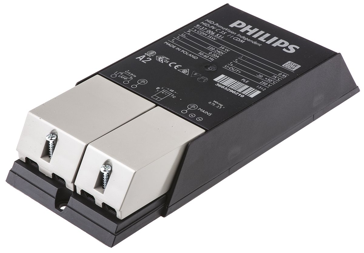 Philips Lighting 35 W Electronic Ceramic Metal Halide Lighting Ballast, 220V, 240 V