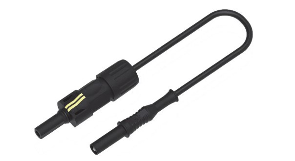 Electro PJP Test Lead 40A, 1.5kV, Black, 100 mm Lead Length