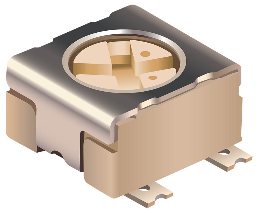 10 kΩ, Surface Mount Trimmer Potentiometer 0.25 W Top Adjust Bourns, PVG3