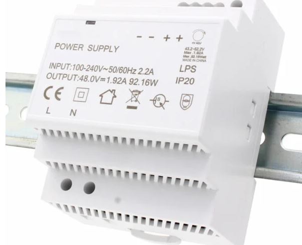 Brainboxes PW-301 DIN Rail DIN Rail Power Supply 240V ac AC Input 48V dc, 2 A Output DC 96 W