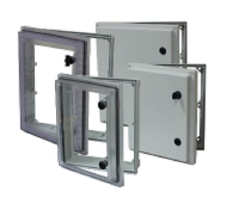 Fibox Grey Polycarbonate IP66 Inspection Window for use with Enclosure