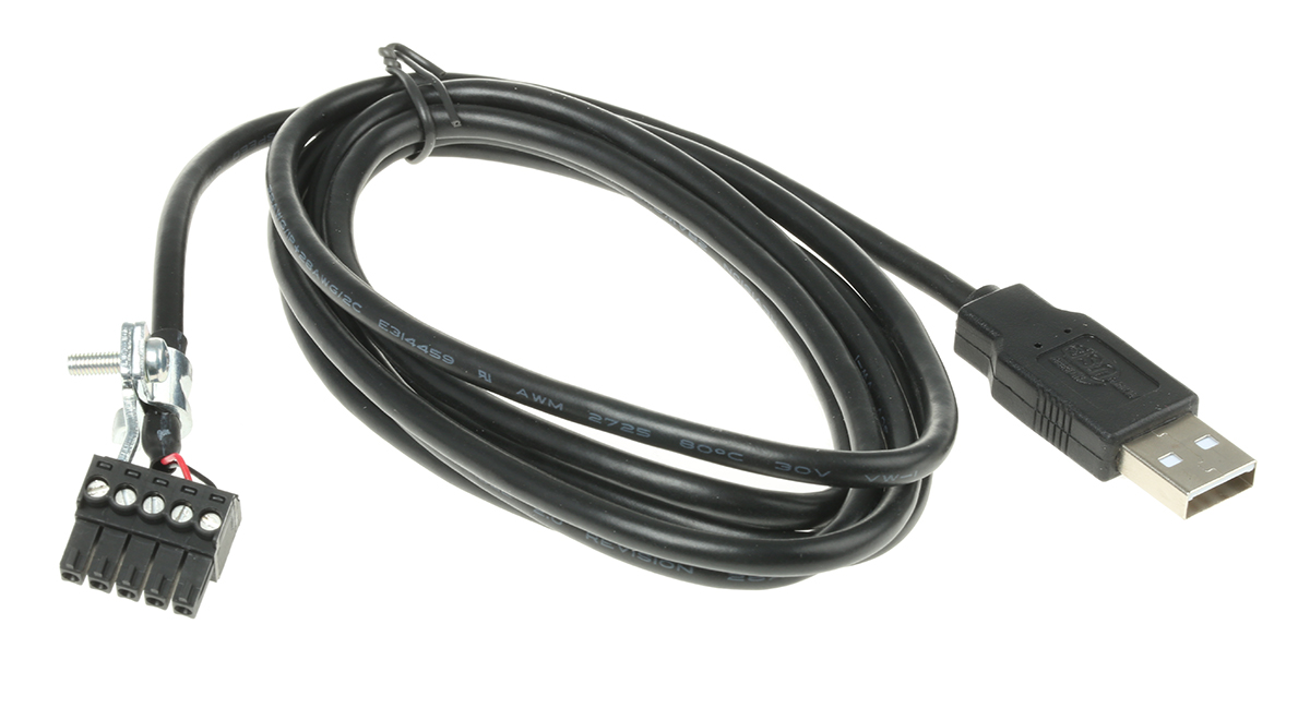 pw-650 Brainboxes Cable for Use with Ethernet USB to 5-Pin Terminal Block Power Adapter