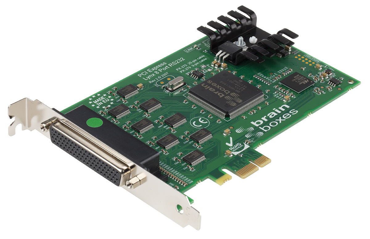 px-279 Brainboxes 8 Port PCI Express RS232 RS232 Serial Card