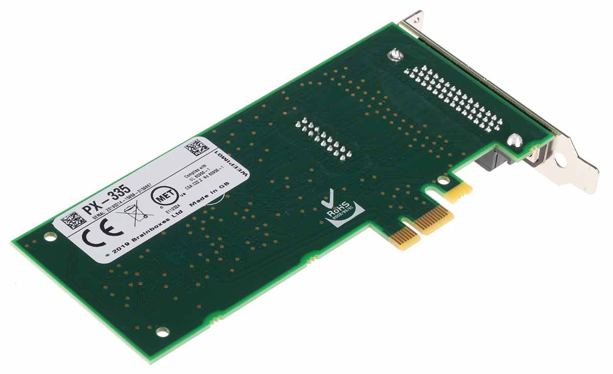 px-335 Brainboxes 4 Port PCIe RS485, RS422 Serial Card