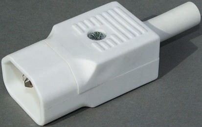 Bulgin C14 Straight Cable IEC Connector, 250V Male, 10A