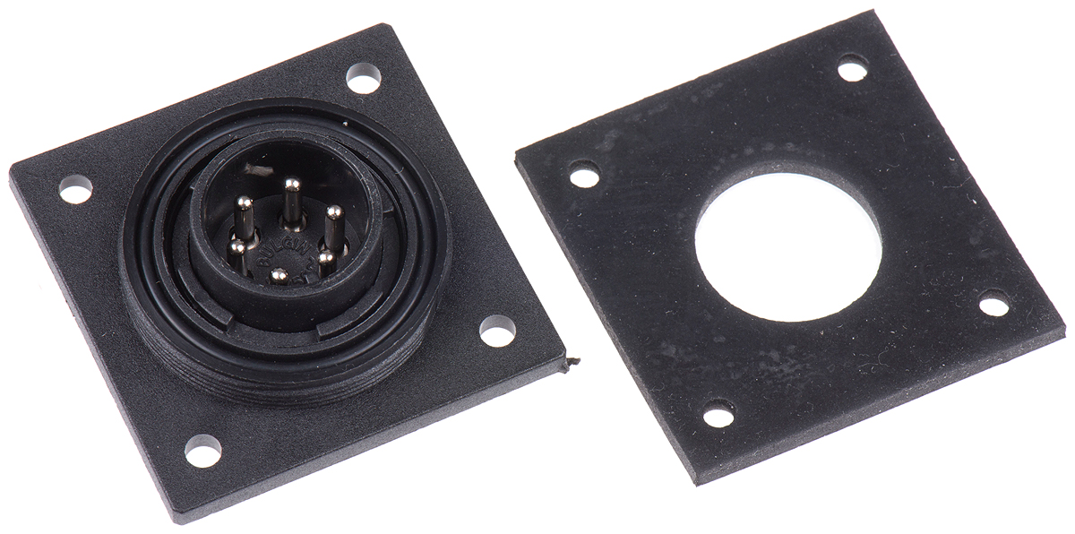 Bulgin Circular Connector, 6 Contacts, Flange, Standard Connector, Plug, Male, IP68, Standard Buccaneer Series