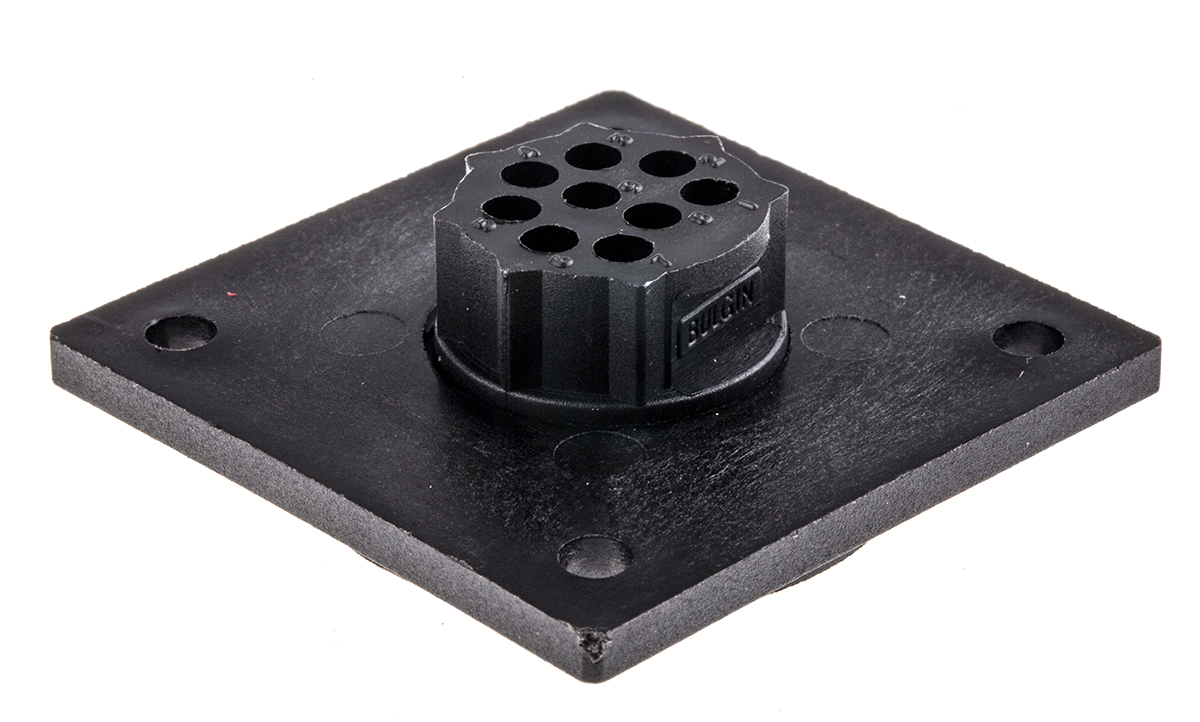 px0769s Bulgin Circular Connector, 9 Contacts, Flange, Standard Connector, Socket, Female, IP68, Standard Buccaneer Series
