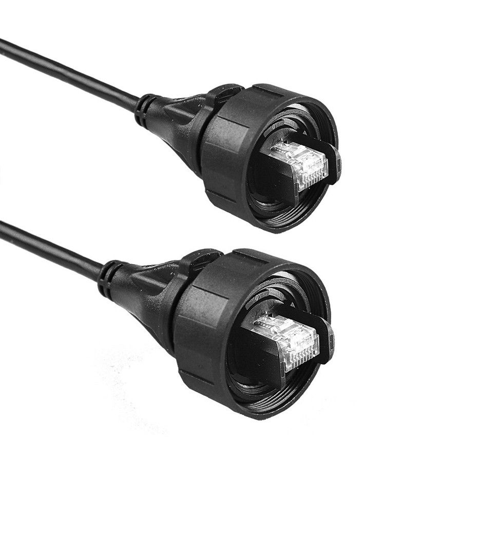Bulgin, 3 m Cat5e Ethernet Cable, Black Polyurethane, Polyvinyl Chloride Sheath Screened, Shielded